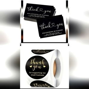 500 Stickers & 50 Cards Thank You